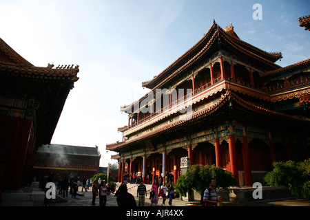 Il Tempio dei Lama a Pechino in Cina Foto Stock