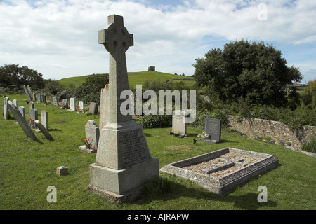 Abbotsbury War Memorial, la chiesa di San Nicola, Abbotsbury, Dorset. Foto Stock