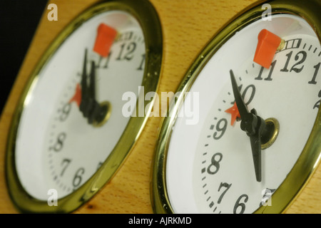 Orologio per scacchi Foto Stock