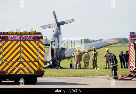 WW2 RAF Hurricane Fighter crash site Foto Stock