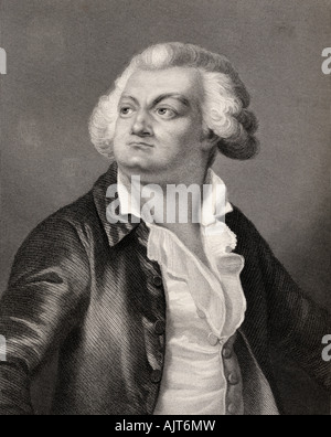 Honoré Gabriel Riqueti, Comte de Mirabeau, 1749 - 1791. Uomo di stato rivoluzionario francese. Foto Stock