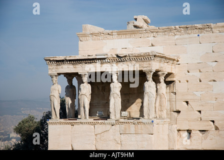 L'Erechtheion, Acropoli di Atene Foto Stock
