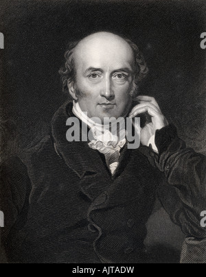 George Canning, 1770 - 1827. Statista britannico e il Primo Ministro. Foto Stock