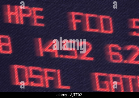 Aeroporto di tempi di volo informazioni Foto Stock