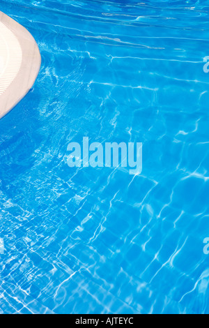 CLOSE UP DI UN VUOTO DI PISCINA Foto Stock