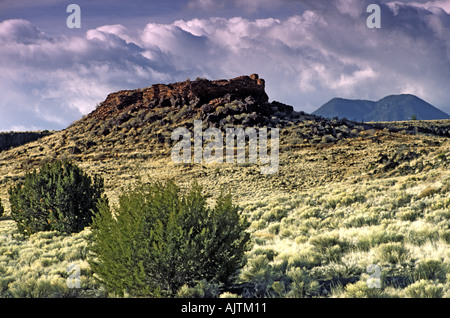 Cittadella Rovine Pueblo, Wupatki National Monument, Arizona, Stati Uniti d'America Foto Stock