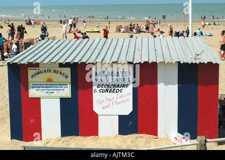 Beach Hut su sabbie Margate Margate Kent England Foto Stock