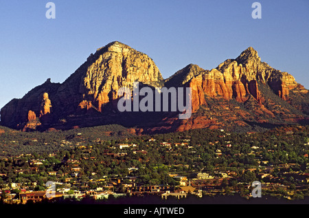 Vista da Schnebly Hill Road, Sedona, in Arizona, Stati Uniti d'America Foto Stock