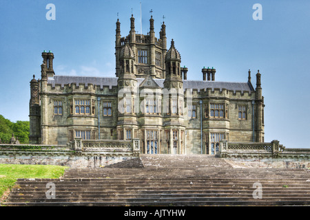 Margam Castle Mansion House Tudor stile gotico 1830 Foto Stock