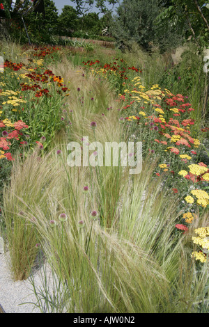 Erbe in un giardino di ghiaia RHS Hampton Court Flower Show 2006 Foto Stock