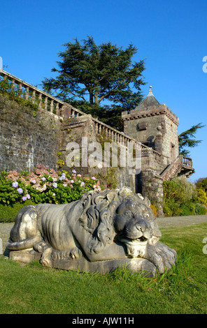 Dettagli ornamentali Castello di Torosay Isle of Mull Ebridi Interne in Scozia Foto Stock