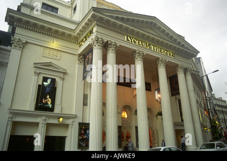 Il Lyceum Theatre sullo Strand nel centro di Londra Foto Stock