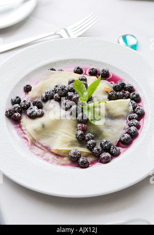 New Jersey mirtillo riempito crêpe Foto Stock