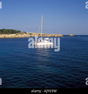 Cala Rajada Ratjada scena di costa a nord di Cala Rajada porto ratjada maiorca isole baleari Spagna Foto Stock