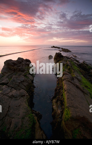 Sunrise,: Peveril Point, Swanage, Dorset, Regno Unito Foto Stock