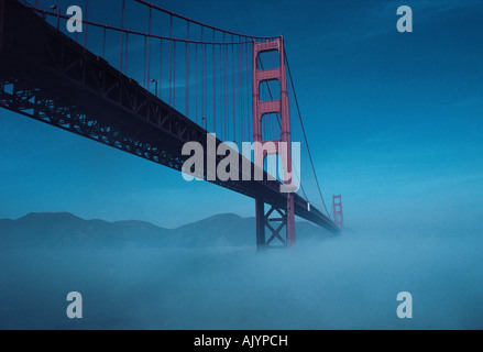 Stati Uniti d'America. In California. San Francisco. Golden Gate Bridge. Foto Stock