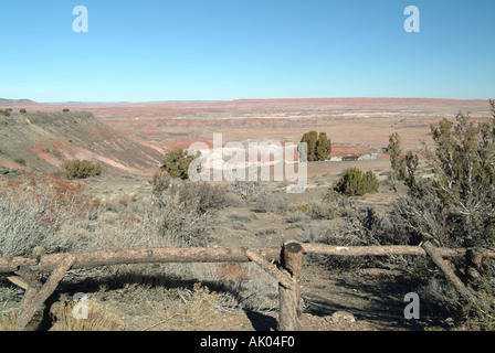 Vista del Deserto Dipinto dal punto Tawa Arizona Stati Uniti America STATI UNITI D'AMERICA Foto Stock