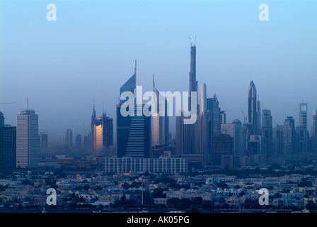 Sunrise a Dubai Foto Stock