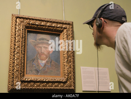 Amsterdam Olanda van goghs autoritratto nel rijksmuseum Foto Stock