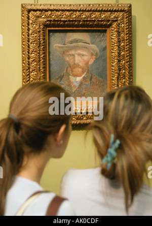 Amsterdam Olanda Van Gogh Autoritratto nel Rijksmuseum Foto Stock