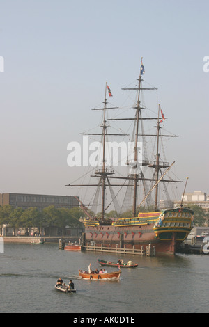 Amsterdam Olanda de amsterdam a Nederlands Scheepvaart Maritime museum Foto Stock