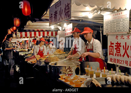 Notte di Pechino Ristoranti Cina Foto Stock
