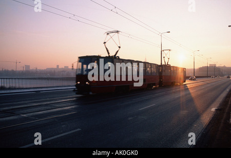 Tram / tram / Strassenbahn Foto Stock