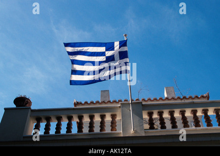 Grecian bandiera / Griechische Flagge / Fahne Foto Stock