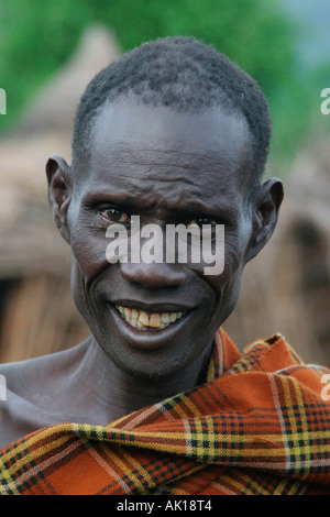 Toposa man / Nyanyagachor Foto Stock