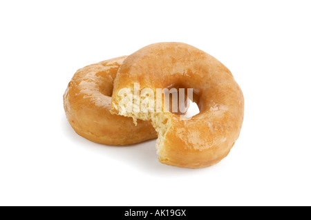 L'anello ciambelle uno con il morso prelevato Foto Stock