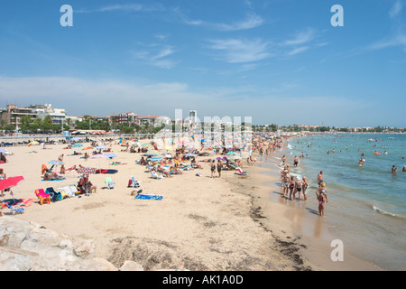 Spiaggia di Cambrils, vicino a Salou, Costa Dorada (Costa Daurada), Catalunya, Spagna Foto Stock