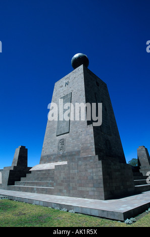 Mitad del Mundo - il punto in cui la linea equatoriale passa attraverso Ecuador - Mitad del Mundo, Ecuador Foto Stock