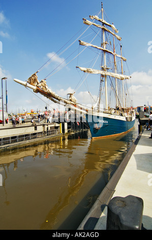 Tre master Antiqua inserire il blocco, Bremerhaven, Brema, Germania Foto Stock