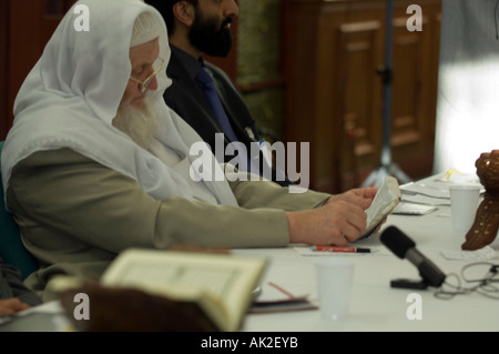 Lo studioso Musulmano lo sceicco Yusuf Estes Foto Stock