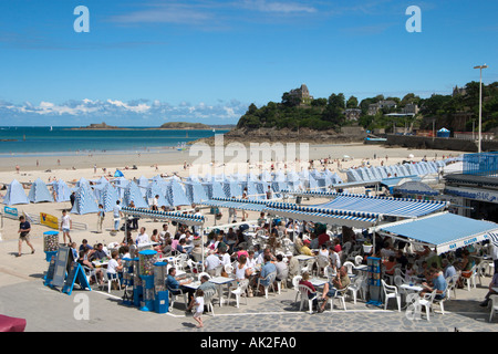 Spiaggia principale, Dinard, Brittany, Francia Foto Stock