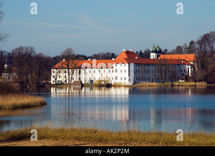 Abbazia benedettina, Seeon Seeon-Seebruck Foto Stock