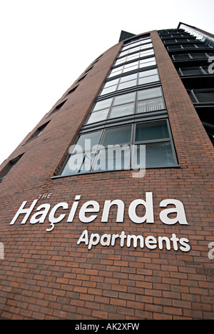 La hacienda apartments è il primo sito per la Hacienda nightclub di manchester famosa per la musica e le notti del club e la manche Foto Stock