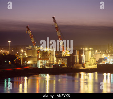 Il porto di Aberdeen, Aberdeen Scotland, Regno Unito Foto Stock