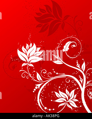 Abstract sfondo floreale Foto Stock