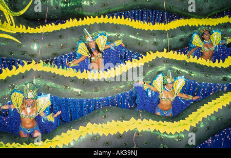 Il carnevale di Rio de Janeiro in Brasile Foto Stock