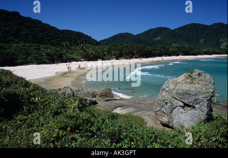 Lopes Mendes Beach Ilha Grande Brasile Foto Stock