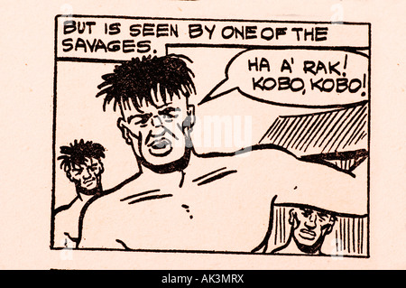 Cartoon razzista da anni cinquanta schoolboy annuale di Foto Stock