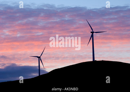 Le turbine eoliche Shetland Scozia Scotland Foto Stock