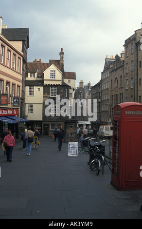 La casa di John Knox Royal Mile di Edimburgo Foto Stock