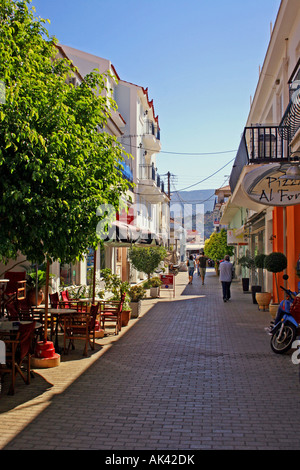 Kefalonia. entro il centro di Argostoli. greco isola del mar Ionio. L'Europa. Foto Stock