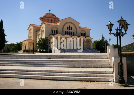 Kefalonia. Il monastero di Agios Gerasimos omala valley. greco isola del mar Ionio. L'Europa. Foto Stock