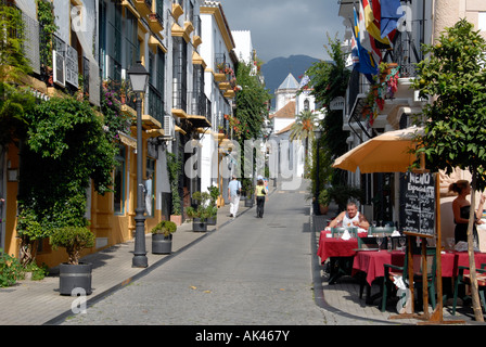 Street Old Quarter Marbella Andalusia Spagna Foto Stock