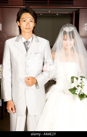 Ritratto di sposa e lo sposo Foto Stock