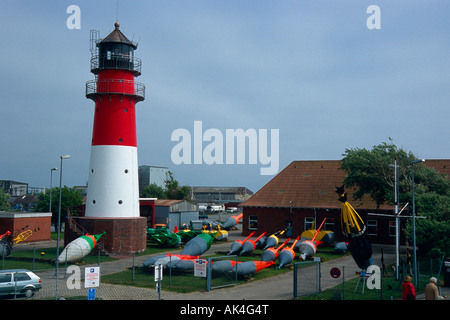 Lighthouse / Busum Foto Stock