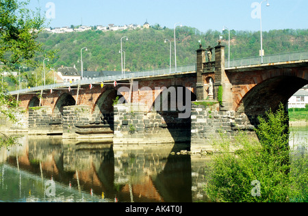 Ponte romano / Trier Foto Stock